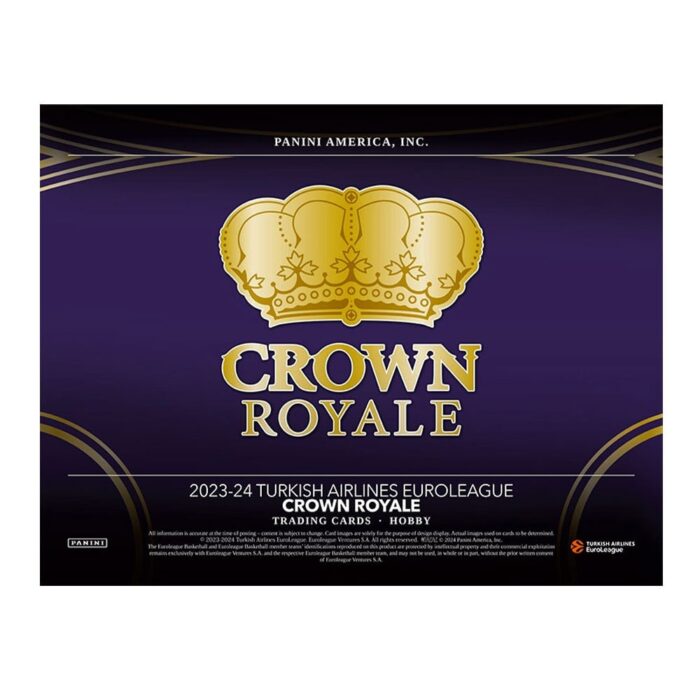 23-24 Panini Turkish Airlines EuroLeague Basketball Crown Royale Hobby 12-Box case